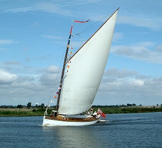 Norfolk Broads Wherry White Moth